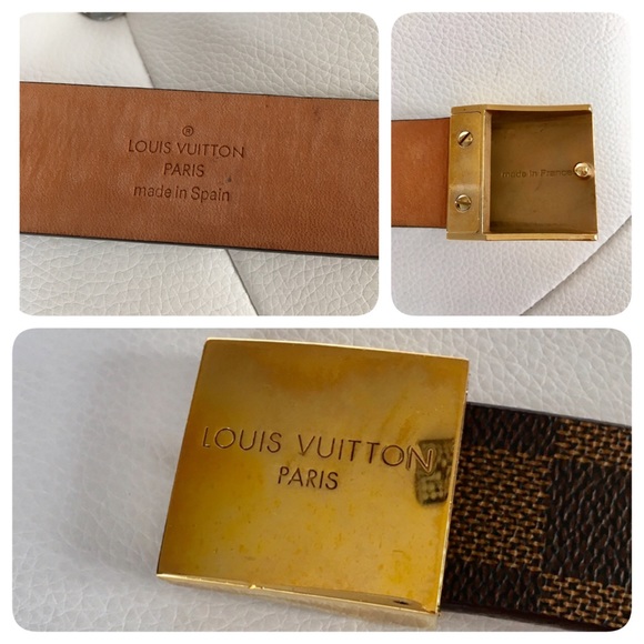 Authentic Louis Vuitton Damier 85/34 Belt - Picture 5 of 8